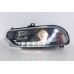 Alfa Romeo 156 98-02 Black Projector Head Lamp w LED